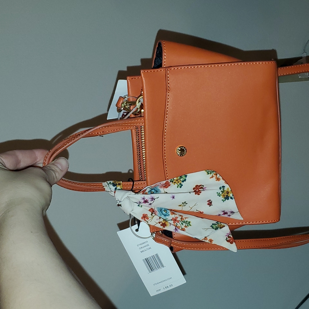 NWT Steve Madden mini orange purse